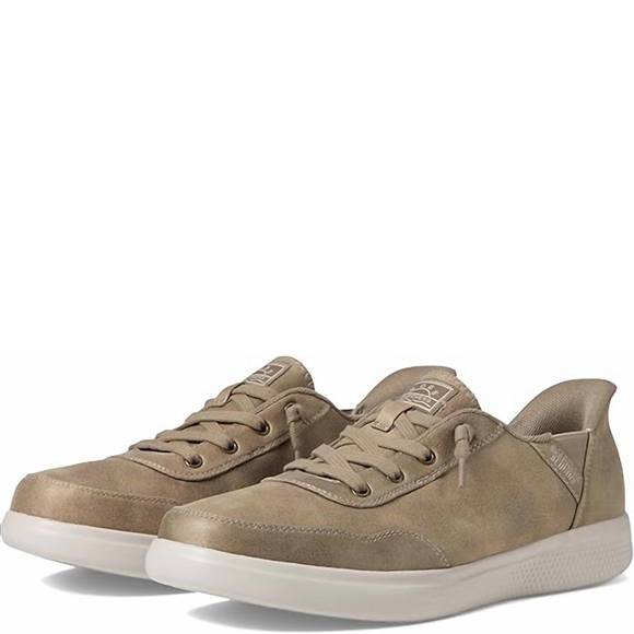 NEW SKECHERS women's hands free slip-ins bobs d'vine sneaker in taupe - Picture 1 of 4